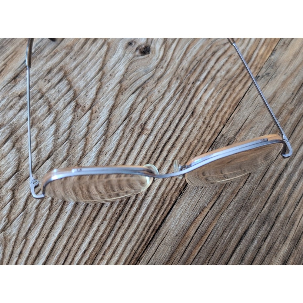 Vintage Logo Paris Eyeglasses Frames Mod 110 Silver Tone Half Rim 53-16 135 - Picture 5 of 16